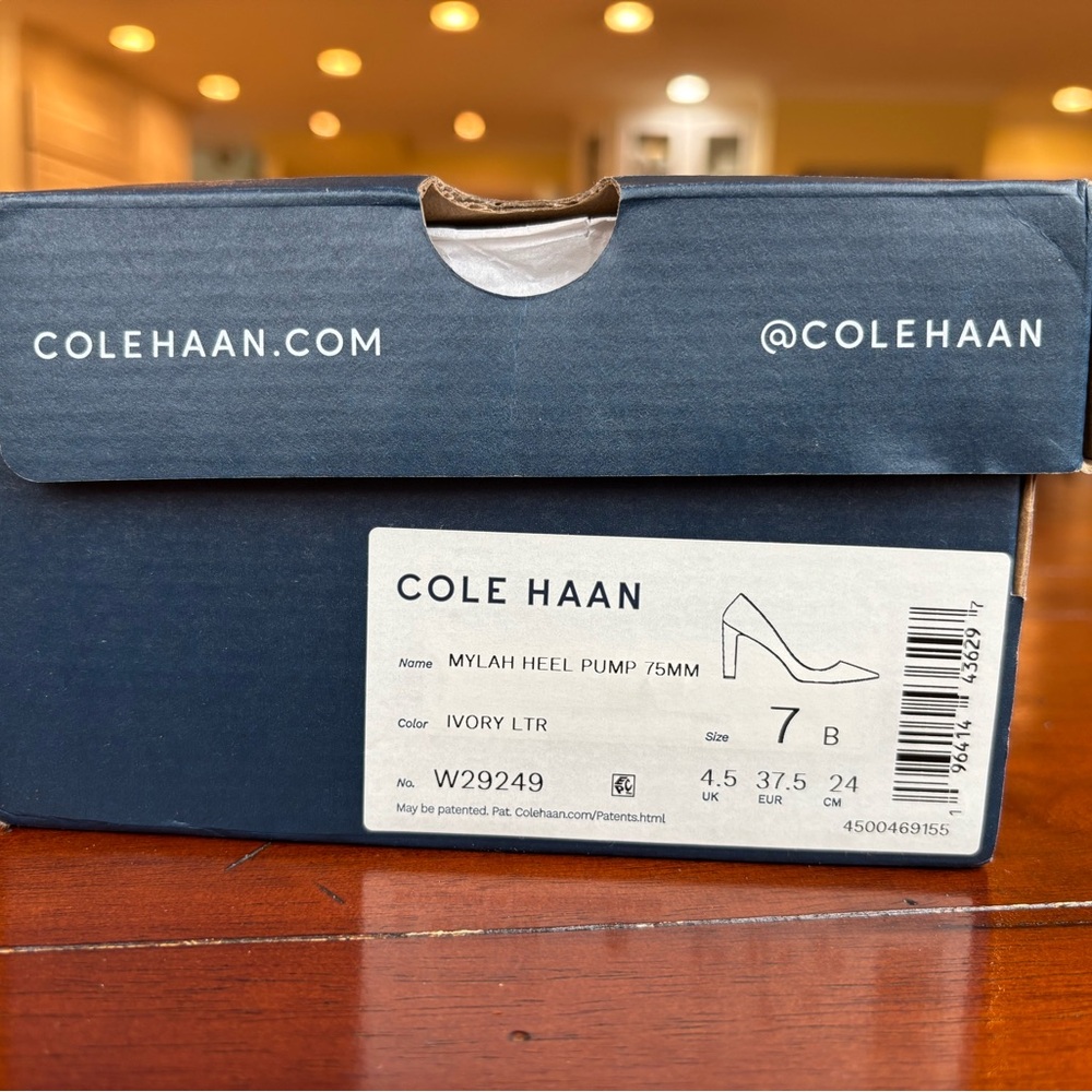 Cole Haan Ivory Heels (Women’s Mylah Pumps 75mm) Wedding Shoes - Picture 7 of 8